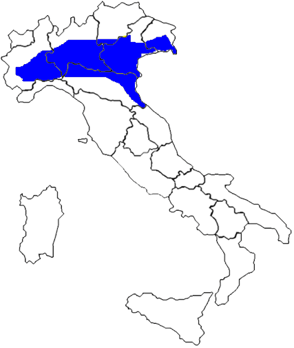 L’area italiana caratterizzata dal clima Cfa