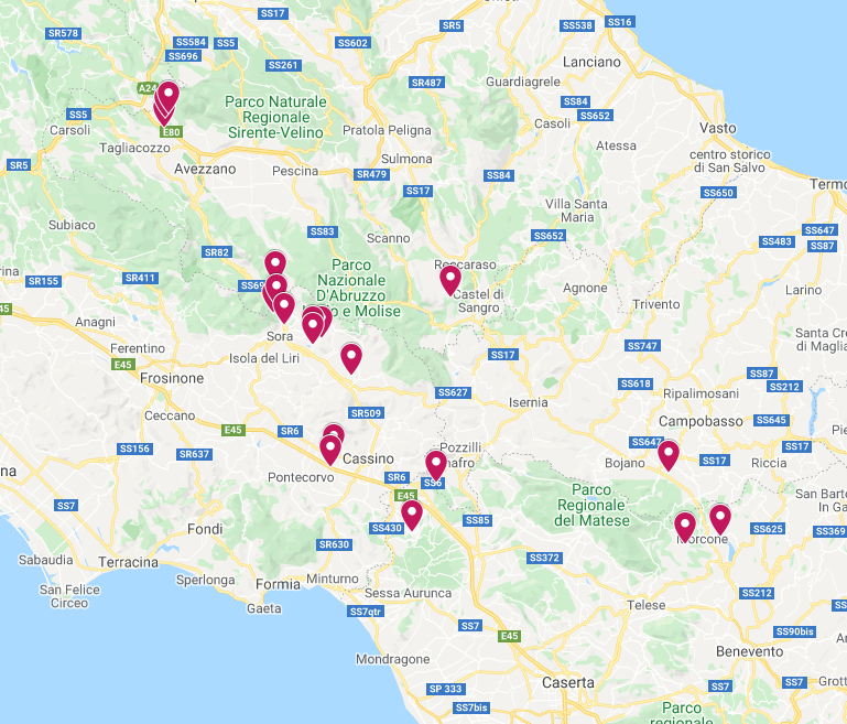 Epicentri terremoti Italia centrale maggio 2021